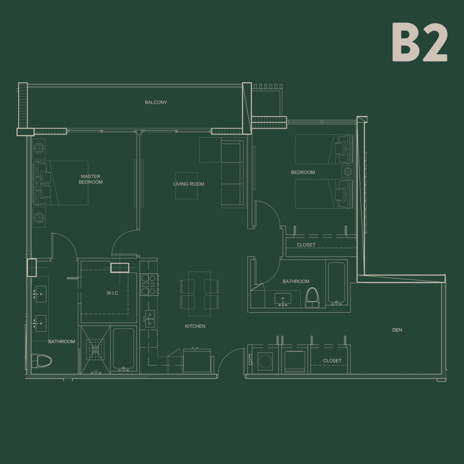 B2 Floor Plan Diagram