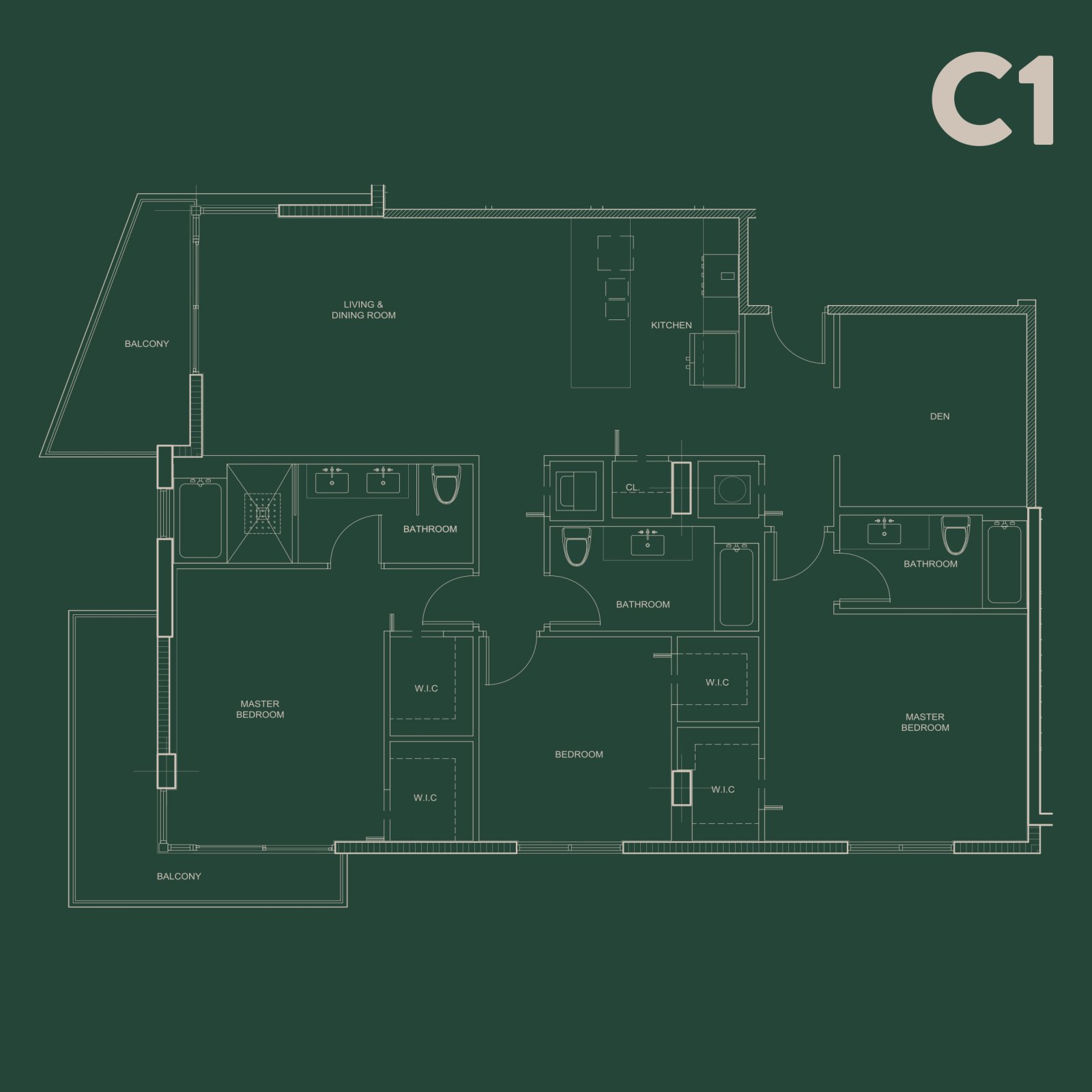 C1 Floor Plan Diagram